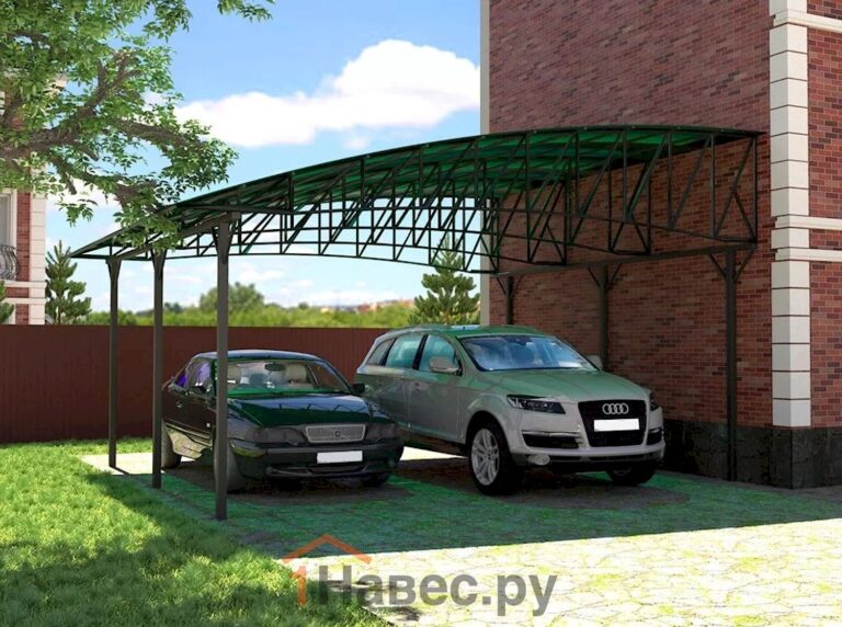Навесы к дому из поликарбоната